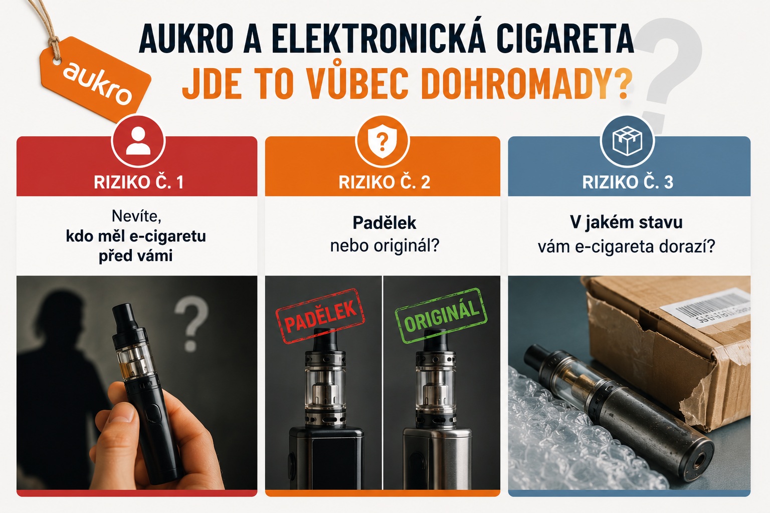 Aukro a elektronická cigareta